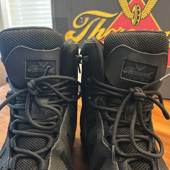 Thorogood Black 6” Crosstrex Side Zip Comp Toe Work Utility Boot Size 14 Wide - Picture 6 of 12